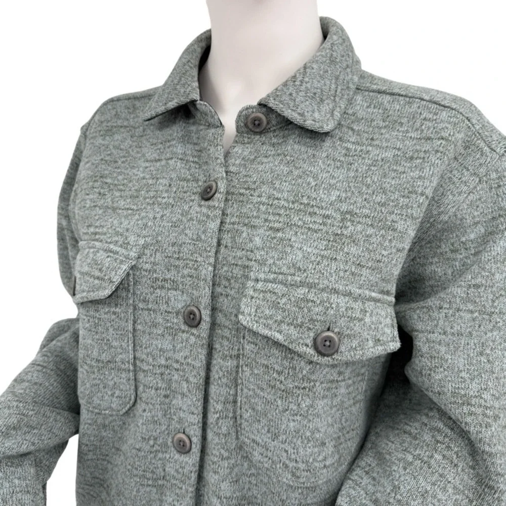 PRANA Medium Thermal Fleece Shacket Shirt Jacket Gorpcore‎ Utility Granola Girl